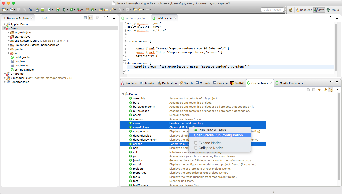 IDE Integration with Appium Studio 0