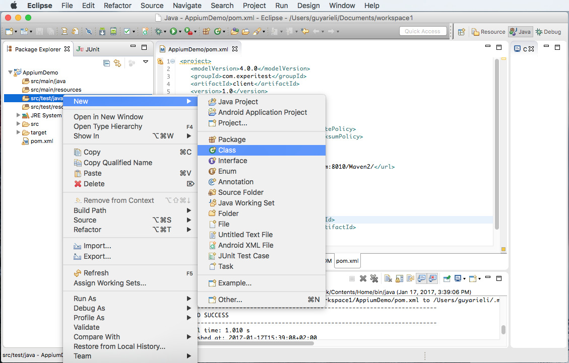 IDE Integration with Appium Studio 0