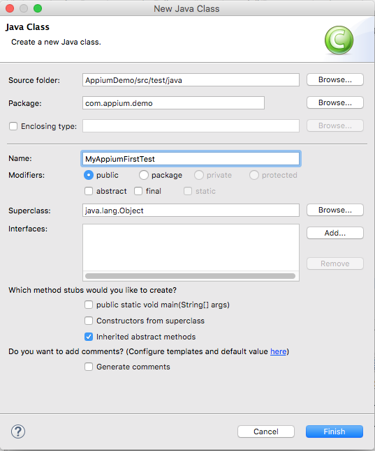 IDE Integration with Appium Studio 0