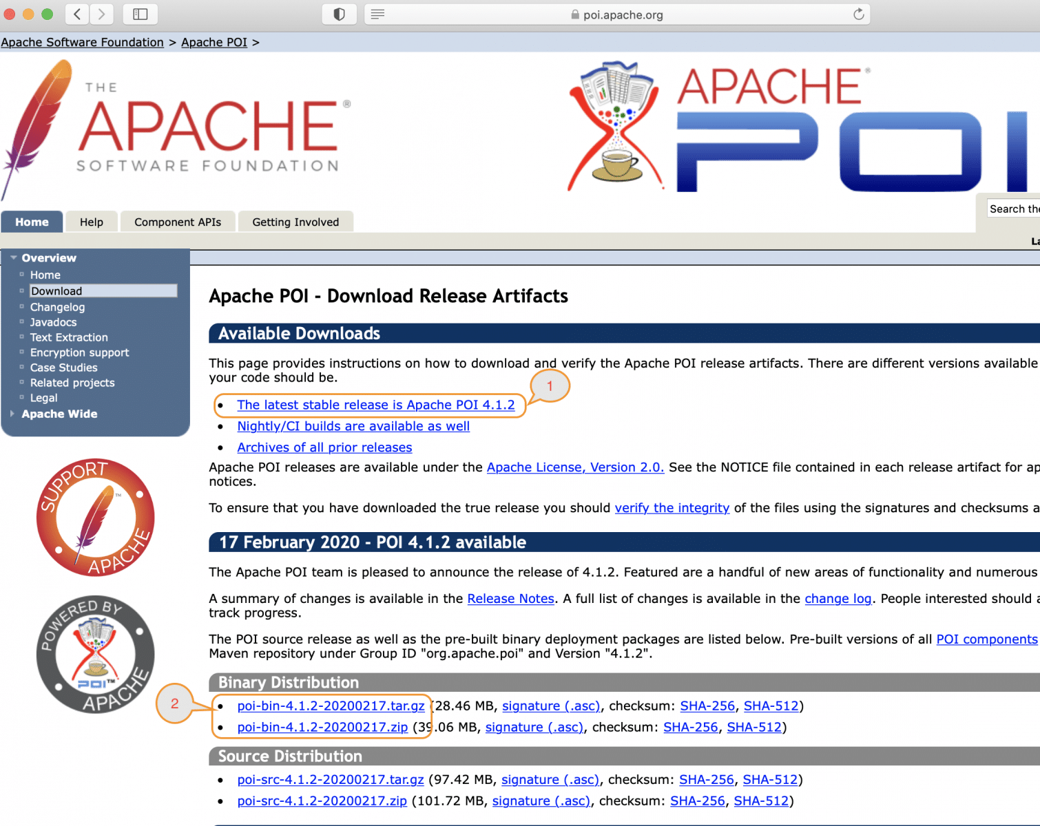 latest release of Apache POI