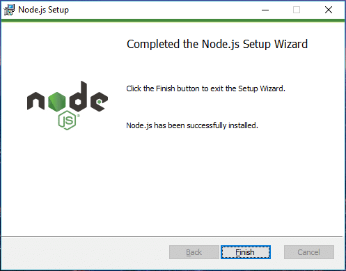 Node successful installation