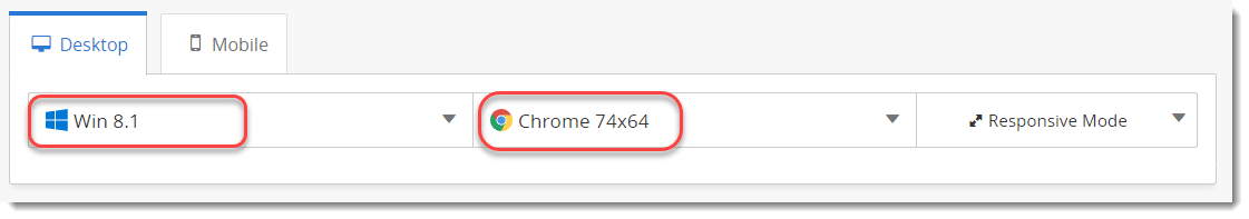  Live Testing On CrossBrowserTesting - OS and Browser Selection