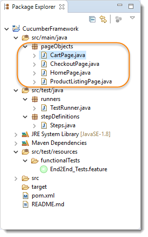 Page Object Design Pattern with Selenium PageFactory in Cucumber