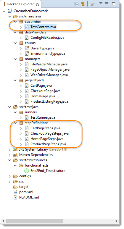 Sharing Test Context between Cucumber Step Definitions