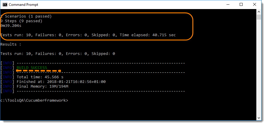 Running Cucumber Test from Command Line 6