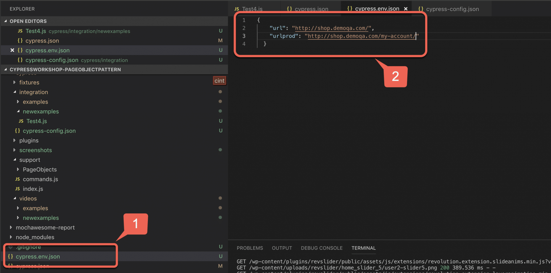 Cypress environment variables in cypress.env_.json file