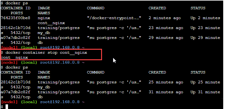 Disconnect container from docker network
