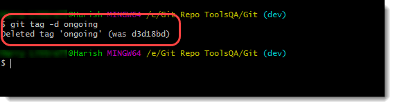 git delete tag