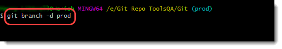 command to delete branch in git