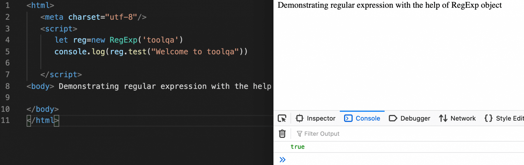 24 Javascript Use Regex On String