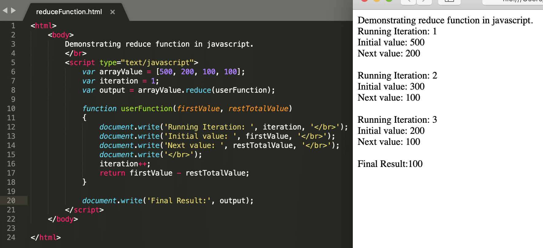 Функции массива js. Functions in JAVASCRIPT. Метод reduce java. Array method reduce.