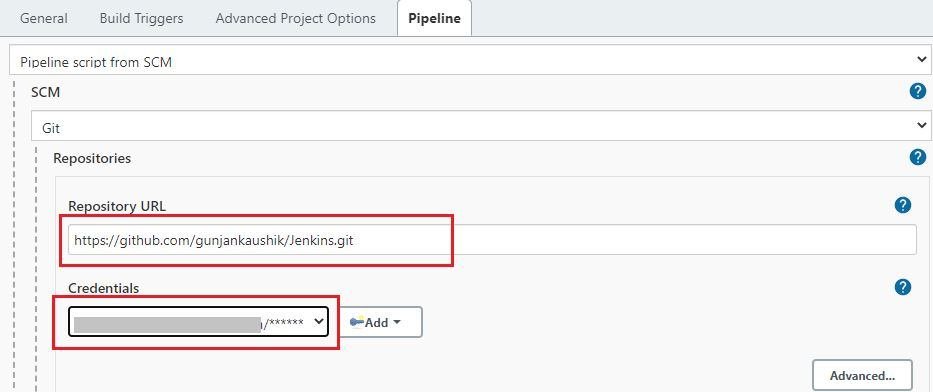 Updating git repository credentials