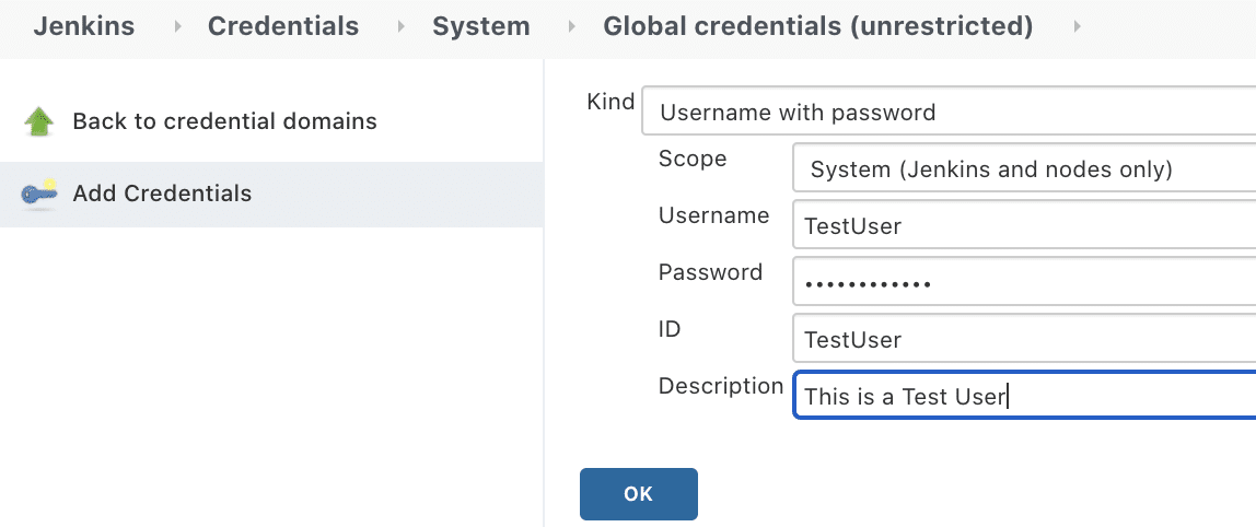 Credentials values in Jenkins