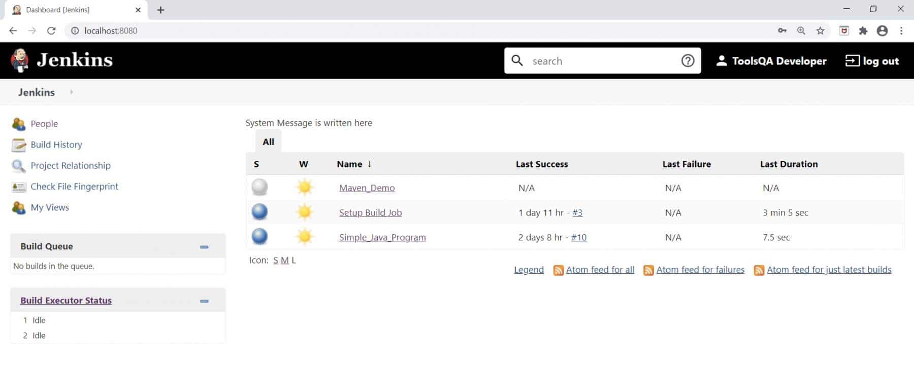 Jenkins User Management - Jenkins dashboard for other user