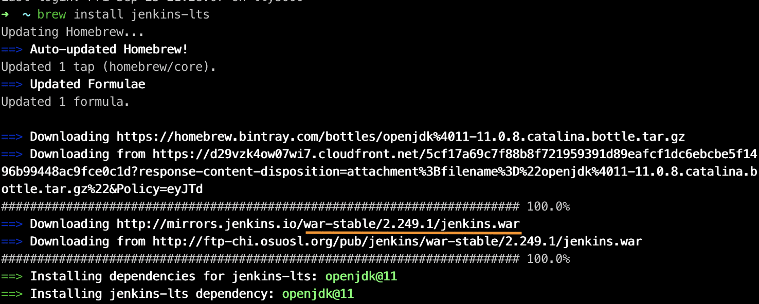 install jenkins on macOS