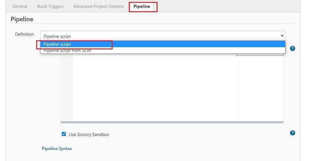 Scripted Pipeline selection