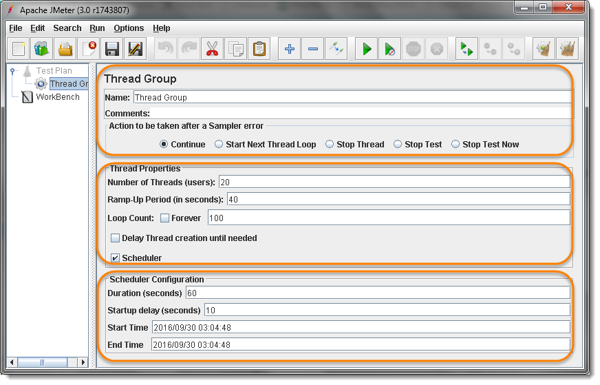 Thread Group in JMeter Test Plan