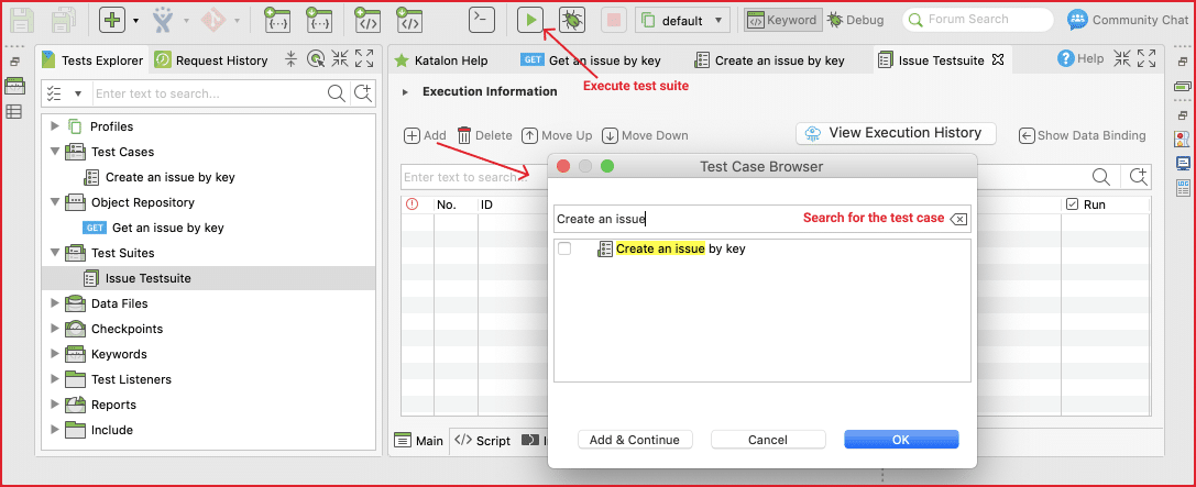 API Testing Tutorial Add a Test Case to a Test Suite