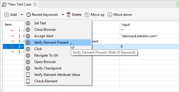 Verify Element Present