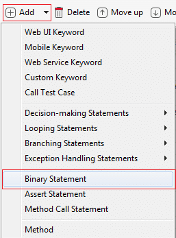 Scroll to Element - select binary statement