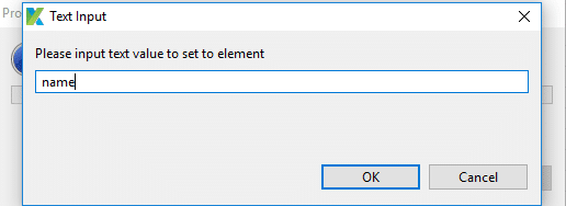 Text input Katalon Studio