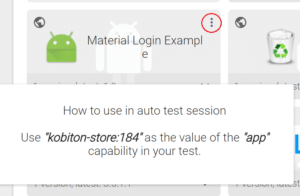 Kobiton App Repository Kobitons cloud based device farm