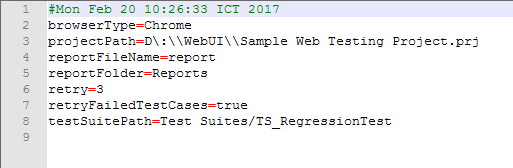 open and update the parameters manually