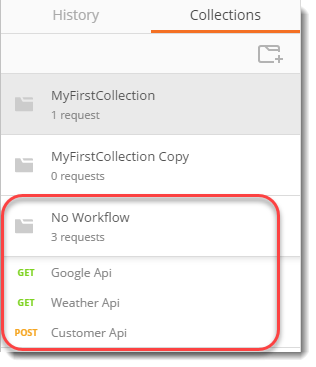 Workflows in Postman