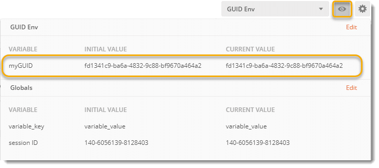 myGUID Variable