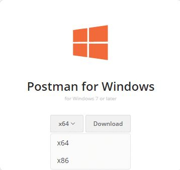 select OS for postman