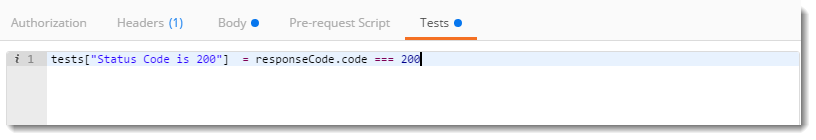 Postman Test Status Code 200
