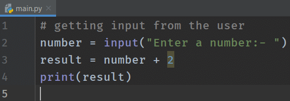 Python Input Function with Return Type