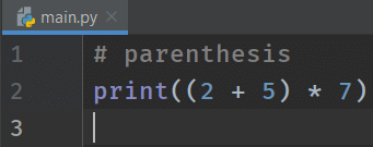 Python Arithmetic Operators - Use of Parenthesis