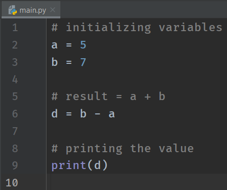 Comments in Python - Single Line Comments