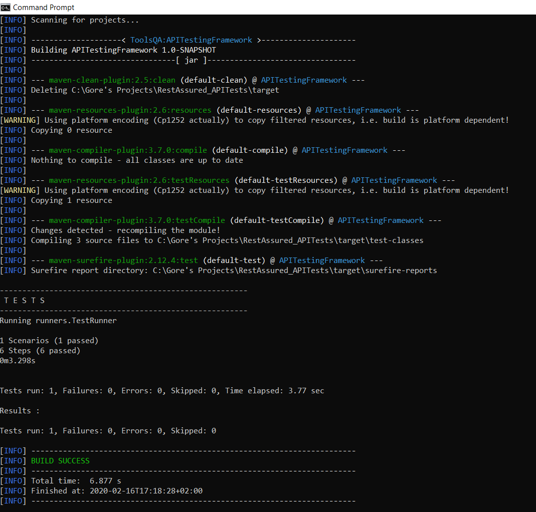 Image: Command Line Results