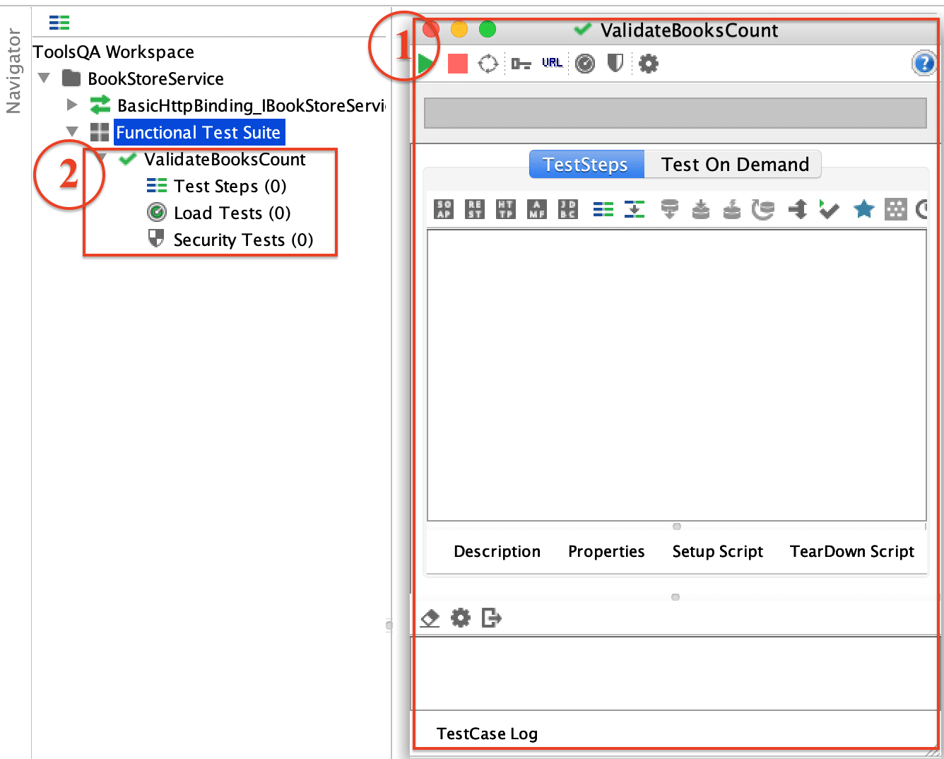 SoapUI New Test case hierarchy