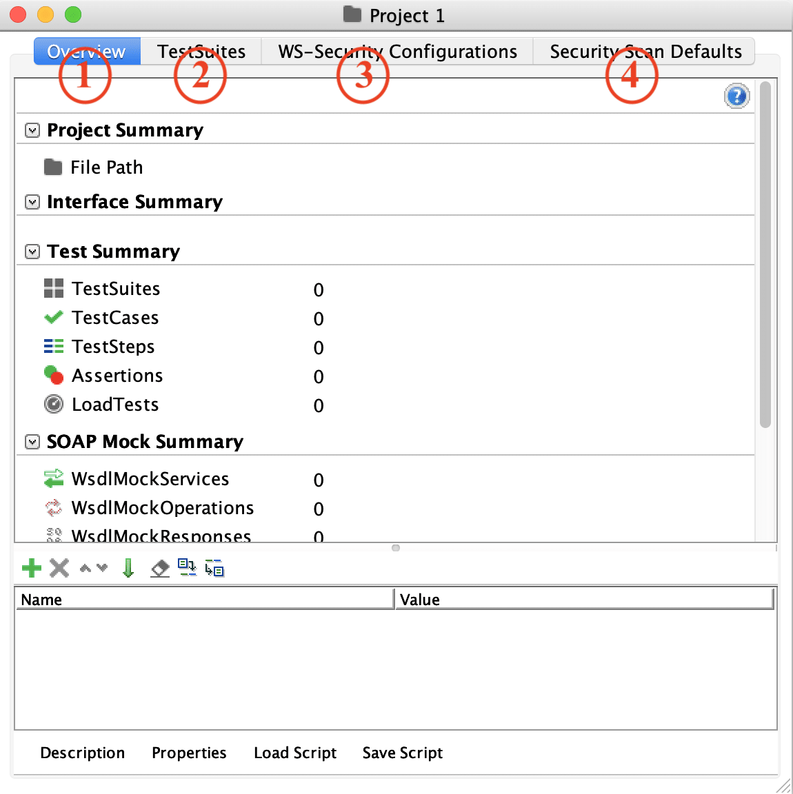 Empty project details in SoapUI
