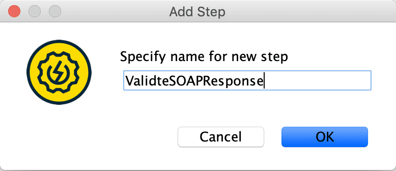 Specifying the name of Test Step in SoapUI