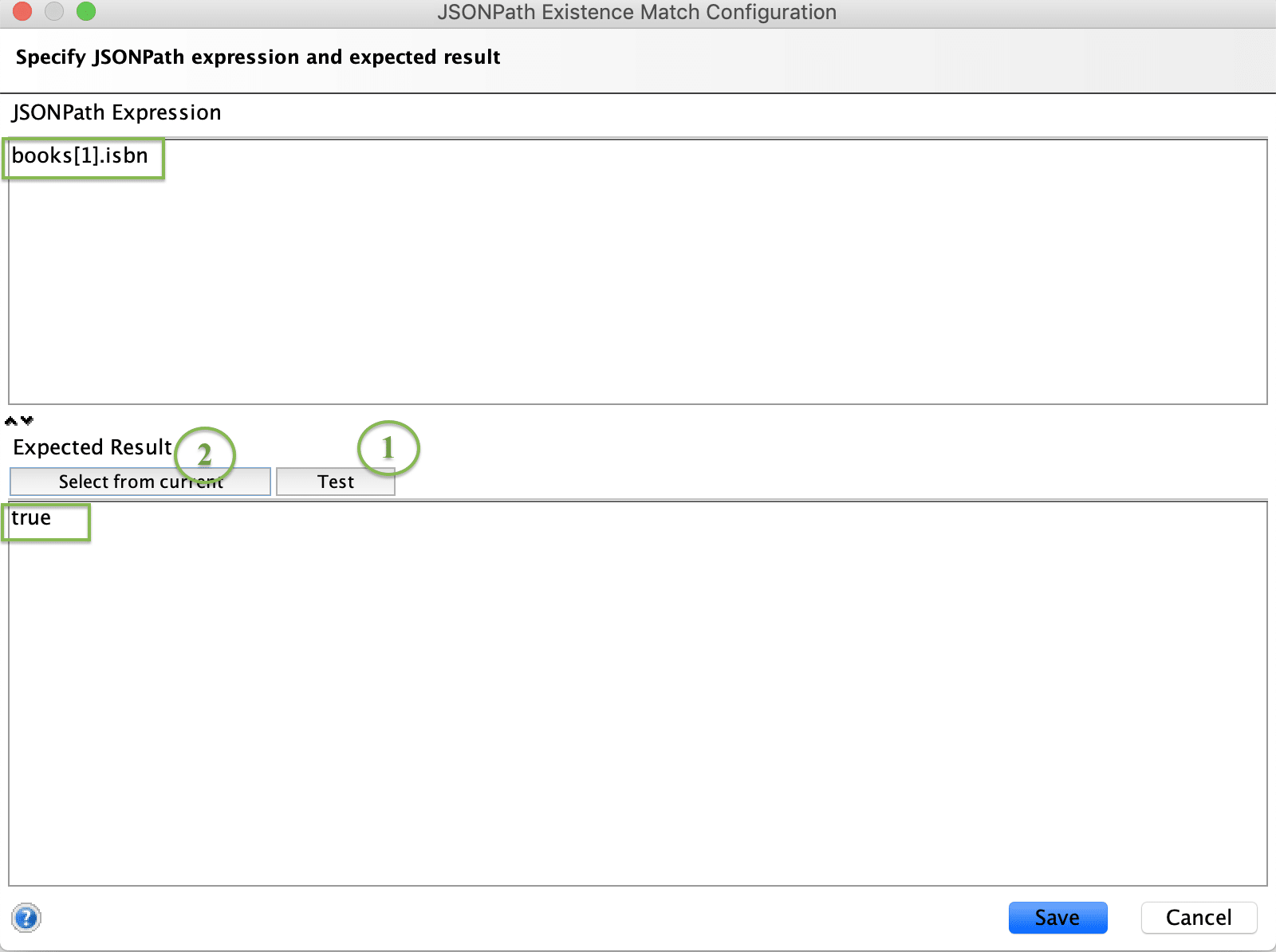 Configure JsonPathExistence Match assertion in SoapUI