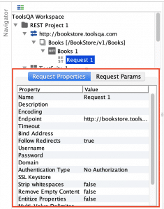 Request default properties in SoapUI