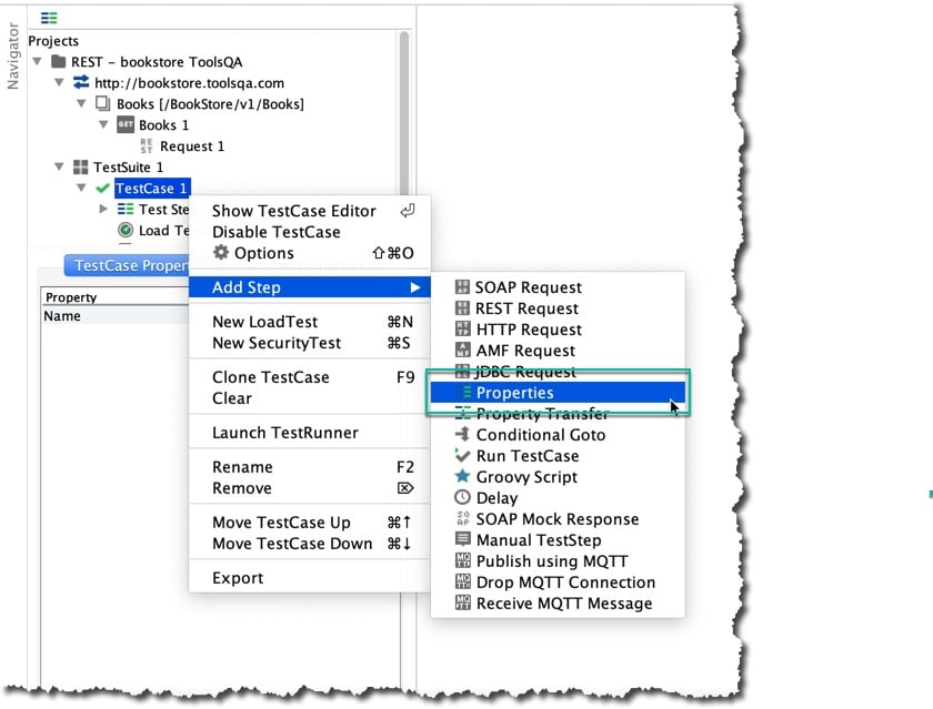 Adding a Custom Property To a Test Step