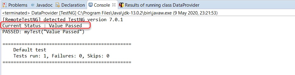 Inherited DataProvider In TestNG