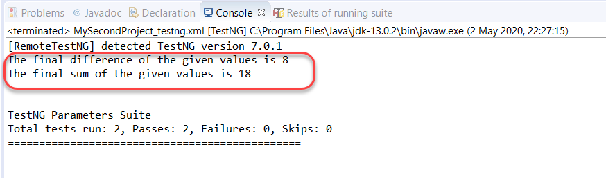 preference suite and test in TestNG