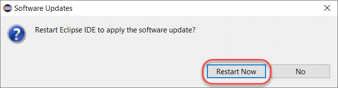 click Restart Now to finish testng installation setup