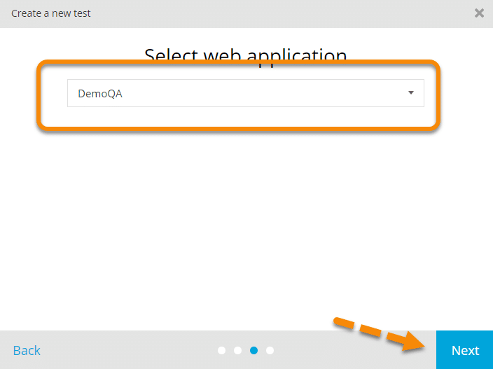 Smart test Recorder Select Web Application for recording the test case