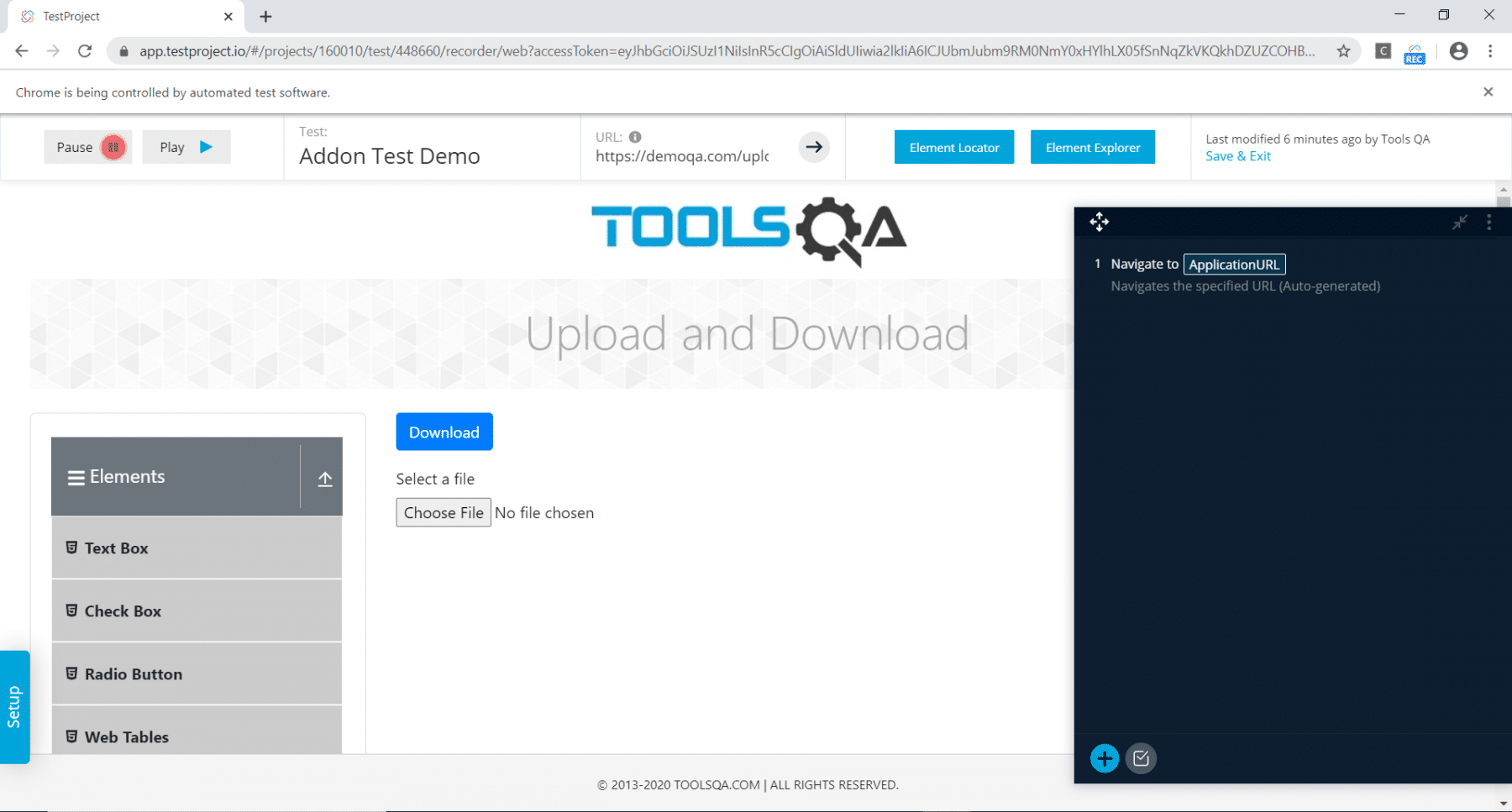 ToolQA Website for Demo