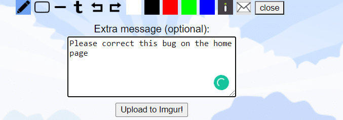 Additional Message for Bug Hunter