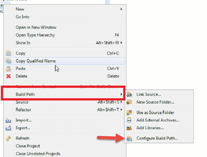 Build Path and Configure Build Path in Eclipse