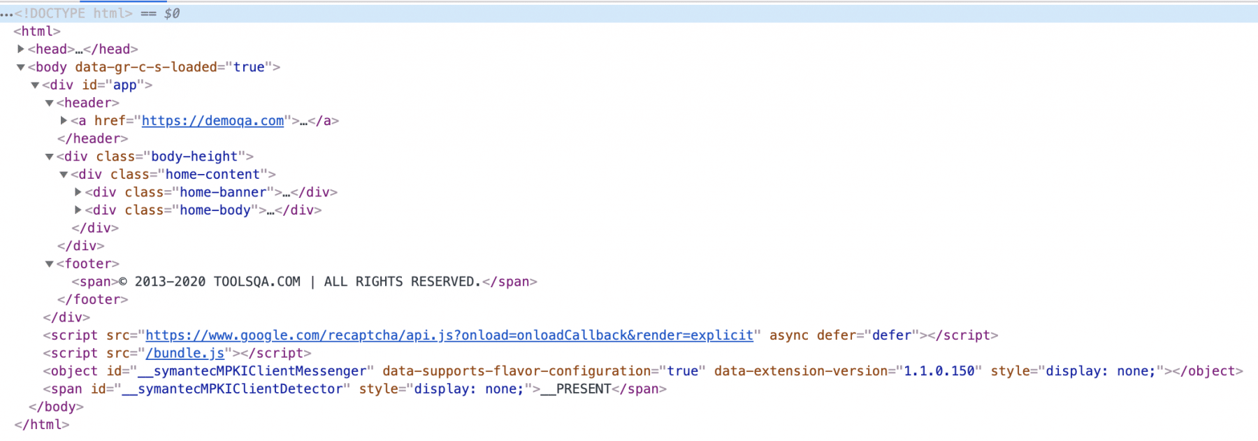 XML Document Structure