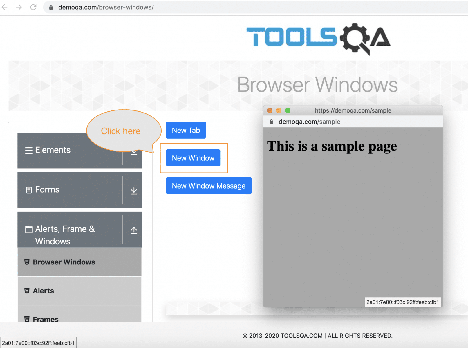 Child windows in Selenium